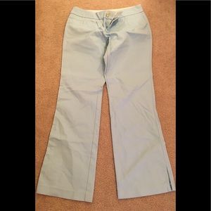 Baby Blue Sz 8 boot cut pants trousers w/stretch